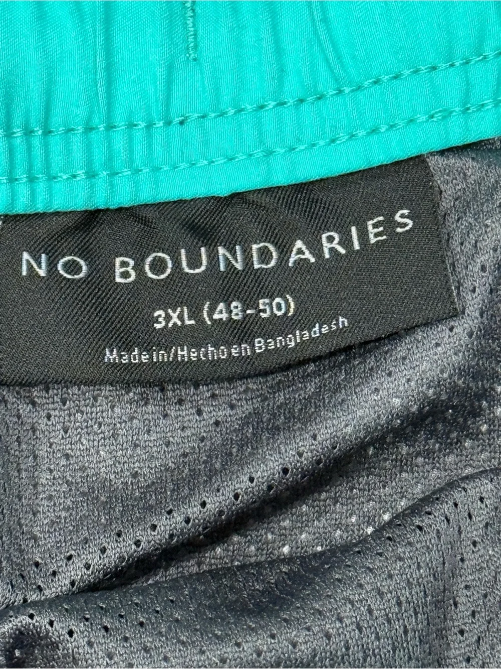 No Boundaries Men's Swim Trunks Charcoal Gray Purple Skull Cactus Pattern 3XL